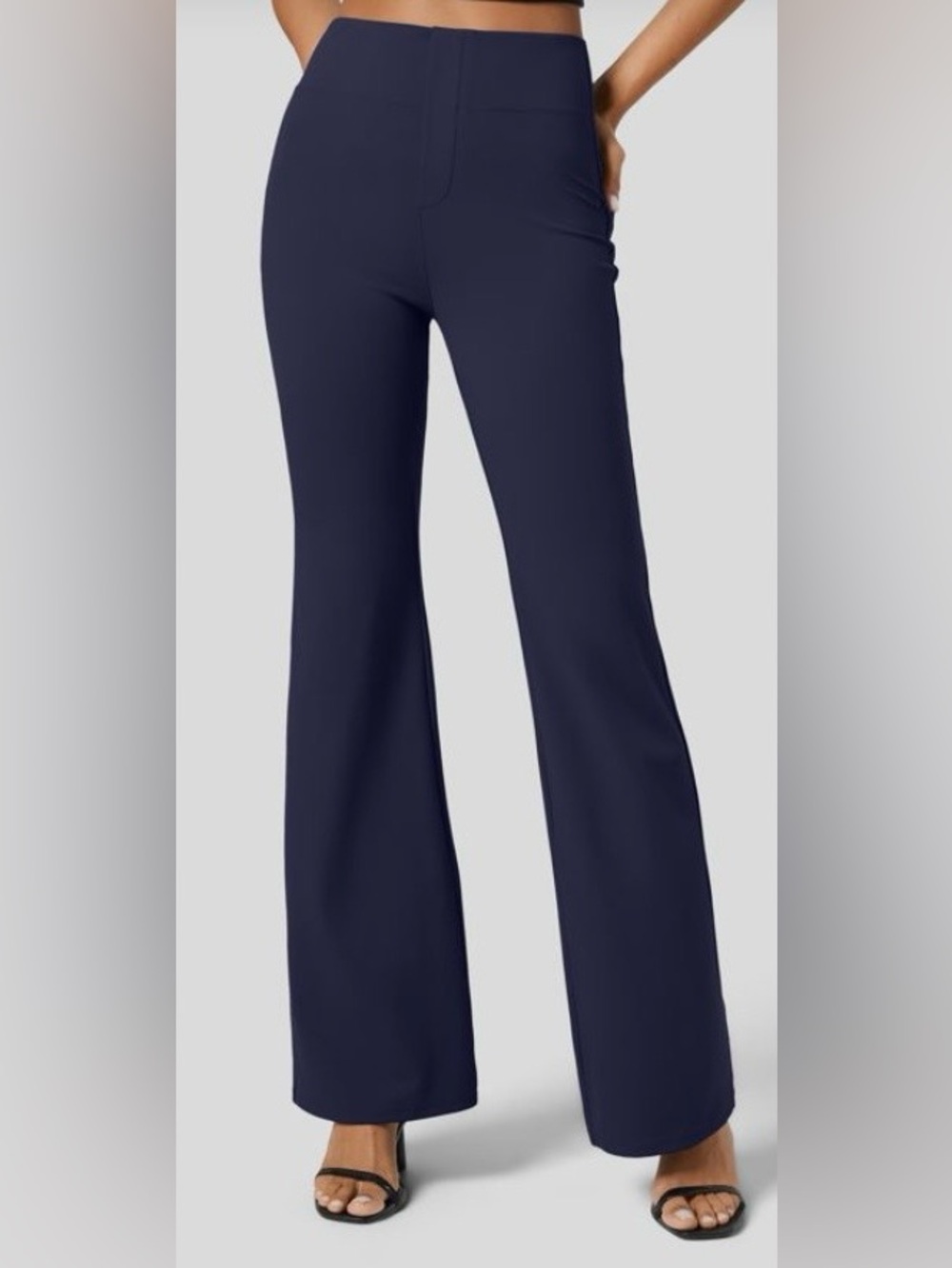 LARGE (PETITE) HALARA SLIGHT FLARE WORK PANTS